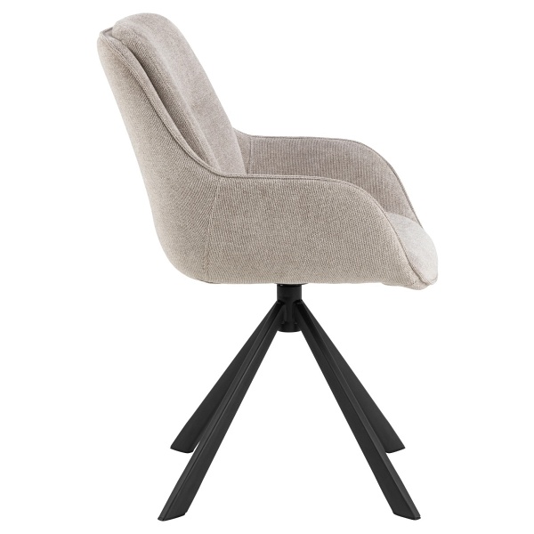 Krzesło Carrie obrotowe beżowe Caso 4 - ACTONA